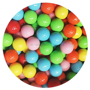 practice golf balls 6 color new ball for golfer gift golf accessories ads standad ball wholesale for Indoor Outdoor Novelty 1pc
