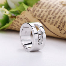 Cargar imagen en el visor de la galería, SHADOWHUNTERS Original 925 Sterling Silver Move Stone Wedding Rings For Men Engagement Sterling Silver Jewelry