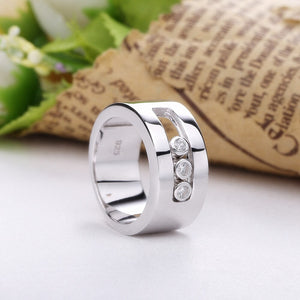 SHADOWHUNTERS Original 925 Sterling Silver Move Stone Wedding Rings For Men Engagement Sterling Silver Jewelry