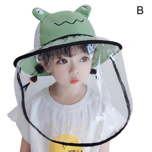 Sombrero algodon con visor antisalpicadura infantil