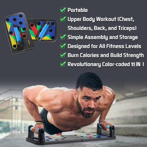 9 in 1 Push Up Board Home Gym Comprehensive Exerciser Foldable Adjustable push up Rack Stand Body Building Fitness Equipment