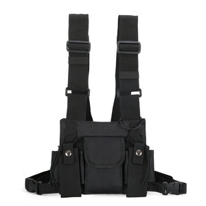 Functional Tactical Chest Bag For Men Fashion Bullet Hip Hop Vest Streetwear Bag Waist Pack Women Black Chest Rig Bag