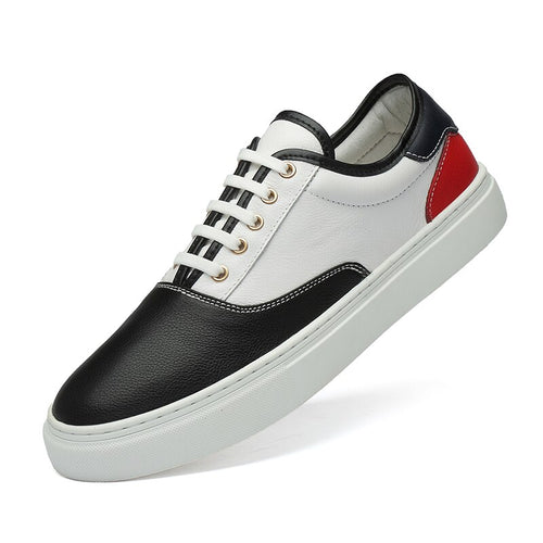 Sneakers cuero genuino 38-44.  Tricolor impermeable. Elegantes y chic.