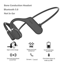 Cargar imagen en el visor de la galería, 2020 New Bone Conduction Headphones Bluetooth 5.0 Wireless Not In-Ear Headset Sweatproof Waterproof Sport Earphones 18g Earbuds