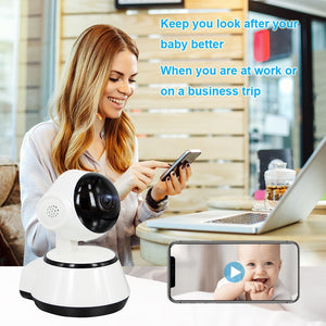 WiFi Baby Monitor 1080P Wireless Baby Sleeping  Monitor Two Way Audio Auto Tracking Night Vision Old Man Camera Babysitter Phone