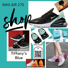 Cargar imagen en el visor de la galería, AIR MAX 270 en colores atrevidos incluido el azul Tiffany&#39;s. 36-41