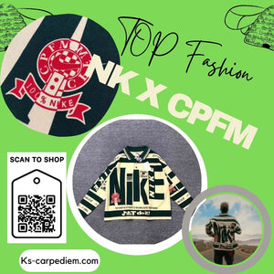 NK x CPFM Polo con solapa suelto. Top fashion.