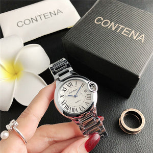 Reloj de lujo femenino impermeable 38 mm. Ballon Blue reproduccion Cartier.