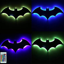 Cargar imagen en el visor de la galería, Luz LED USB Power Bat, Batman en espejo con luz colores