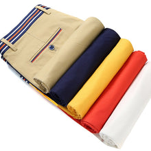 Cargar imagen en el visor de la galería, Pantalones cortos elásticos de algodón para Hombre. Bermudas largos. 28-38. Colores