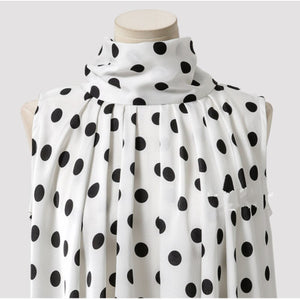 Polka dots blusa sin mangas y halter