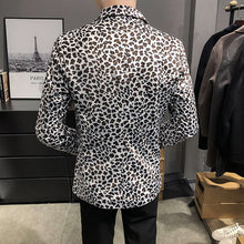 Cargar imagen en el visor de la galería, Hombre leopardo chaqueta club Slim 3XL