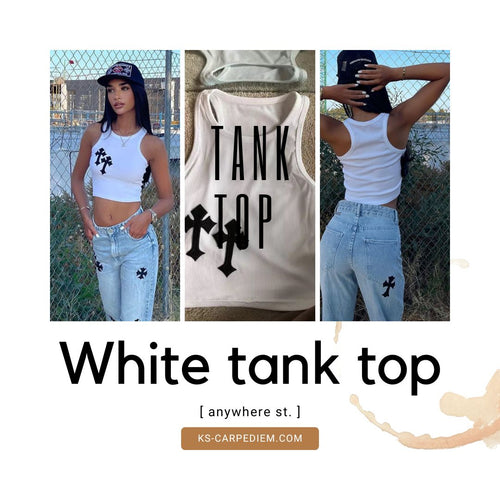 Crop Top sin mangas Christos Streetwear elastico