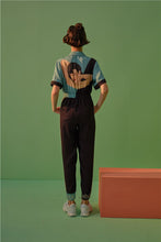 Cargar imagen en el visor de la galería, Canvas dress: Mono de diseñador de pasarela para mujer- XL