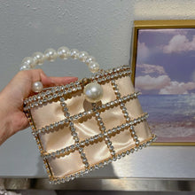 Cargar imagen en el visor de la galería, Holly Mini, metalico con perlas.