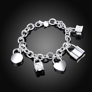 Pulsera plata 925 con abalorios