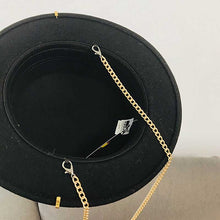 Cargar imagen en el visor de la galería, Fibonreci Sombrero de fieltro con imperdibles: 55-58cm