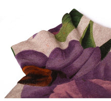 Cargar imagen en el visor de la galería, Suéter vestido Floral cuello alto 3XL