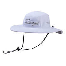 Cargar imagen en el visor de la galería, Sombrero de ala ancha y cordon ideal para golf y pesca