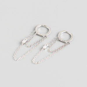 Tassel Earrings Aretes con borlas Plata S925