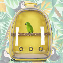 Cargar imagen en el visor de la galería, Bolsa de viaje para loros y mascotas, mochila transparente. 31x28x41cm