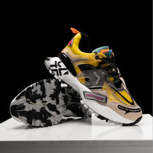 Cargar imagen en el visor de la galería, Sneakers gruesas parcheadas para hombre, transpirables. 38-44