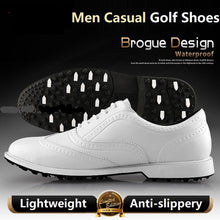 Cargar imagen en el visor de la galería, Zapatos Brogue para Golf microfibra hombre antideslizantes. 39-45.
