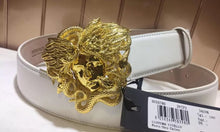 Cargar imagen en el visor de la galería, Cinturon lujo cuero autentico con la cabeza de medusa. Versace