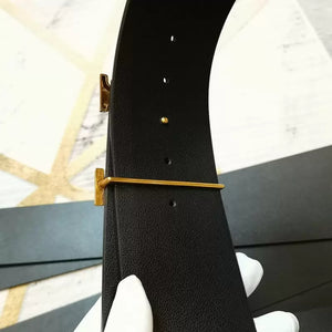 Cinturon negro piel artificial ancho 70mm con hebillas con letras G,V,H,F,BB.