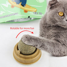 Cargar imagen en el visor de la galería, Rascador de hierba gatera Natural para gatos, Bola de pared de juguete, elimina bolas para promover la digestión, bocadillo de hierba para gatos