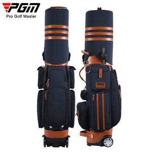 Increible bolsa golf con 8 compartimentos fijacion palos ruedas, de aviacion con contraseña.