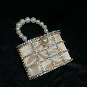 Holly Mini, metalico con perlas.