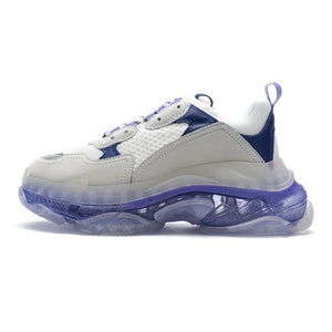 Paris sneakers suela cristal triple S. 36-45. Colores solidos y combinados