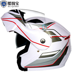 Casco de motocicleta Bluetooth con visor completo y doble visor antivaho