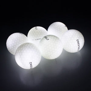 12 piezas LED bolas de Golf que brillan en la oscuridad luz pelotas de golf de práctica