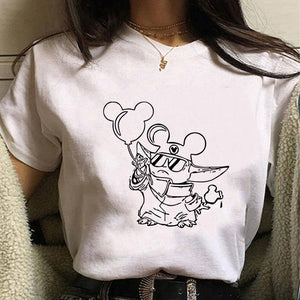 Bebe Yoda Mandalorian camiseta mujer hombre star wars t-shirt multiples dibujos