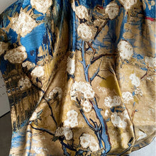 Cargar imagen en el visor de la galería, Bufanda de seda lujo elegancia maxima. 175cm
