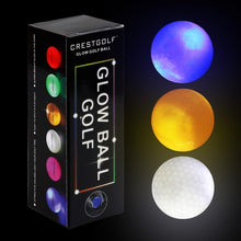 Cargar imagen en el visor de la galería, Paquete de 3 pelotas LED hi q USGA, para entrenamiento nocturno, de lujo, para practicar Golf con 6 colores