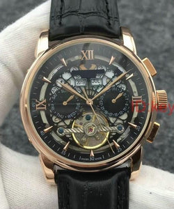 Reloj automático acero inoxidable oro rosa movimiento watchesa. 42mm. PP.