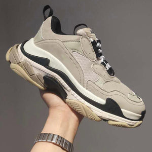 Paris sneakers suela cristal triple S. 36-45. Colores solidos y combinados