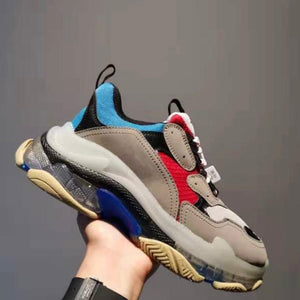 Paris sneakers suela cristal triple S. 36-45. Colores solidos y combinados