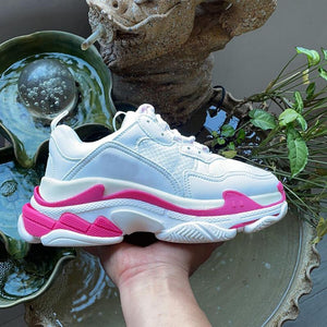 Paris sneakers suela cristal triple S. 36-45. Colores solidos y combinados