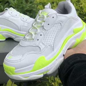 Paris sneakers suela cristal triple S. 36-45. Colores solidos y combinados