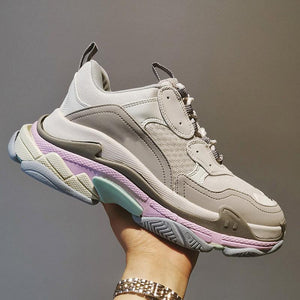 Paris sneakers suela cristal triple S. 36-45. Colores solidos y combinados