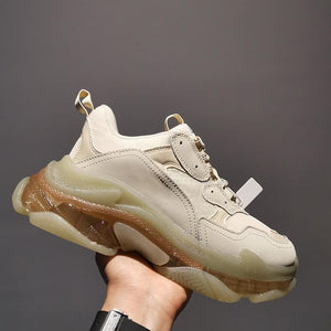 Paris sneakers suela cristal triple S. 36-45. Colores solidos y combinados