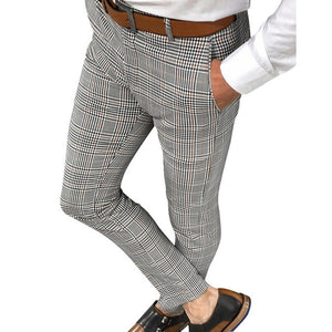 Pantalon lapiz cuadros hombre Christos outfit poliester. Joggers 2XL