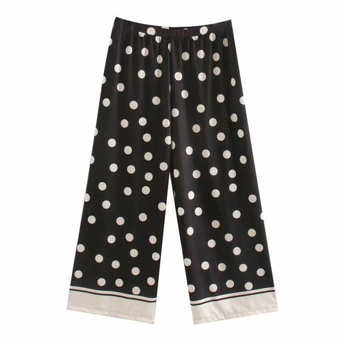 Polka Dot pantalon ancho