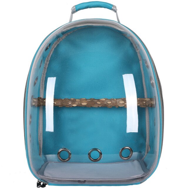 Bolsa de viaje para loros y mascotas, mochila transparente. 31x28x41cm