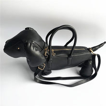 Cargar imagen en el visor de la galería, Bolso chic Cuero suave perro dachshund