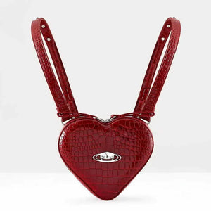 Bolsos de diseñador Vivi para mujer, mochila en forma corazon.